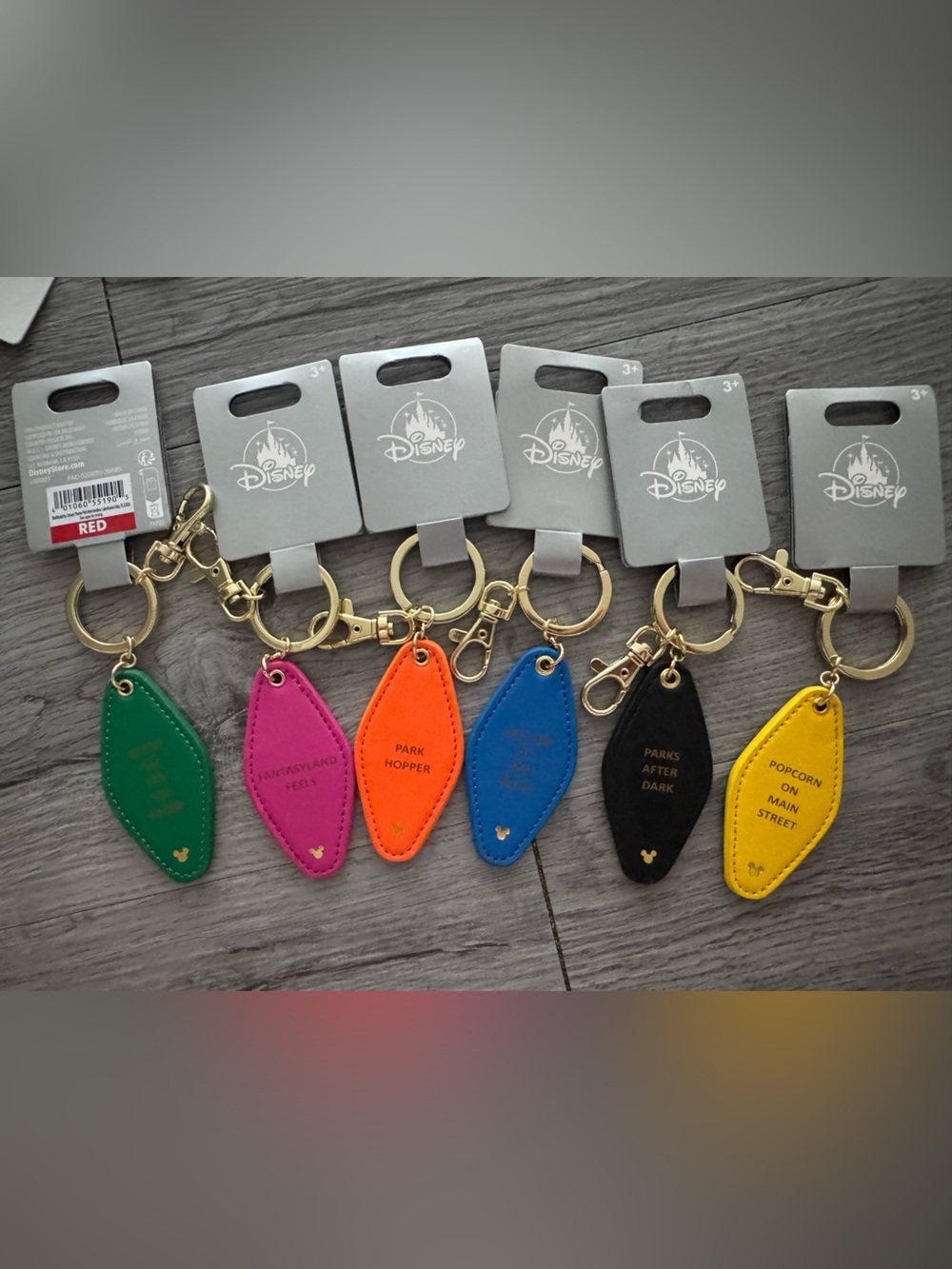 Disney Colors Collection Keychains